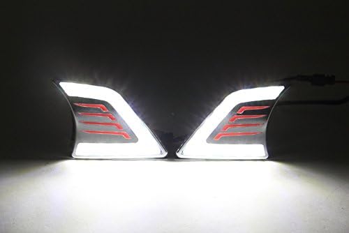 Luzes de corrida diurna do carro da Auptech Kit de lâmpadas de névoa DRL DIA PARA TOYOTA VIGO HILUX 2012