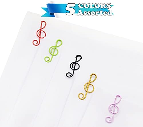 80 PCS Music Paper Clips - Pequeno anota