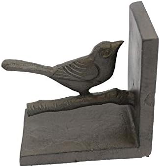 Estátuas colecionáveis ​​Iron fundido Bird Bird Ramo Livros Livros Decorações de Desktop Decorações Livro de Stand