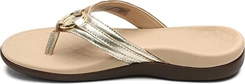 Vionic Women's Rest Aloe Toe Post Sandals- Sandálias de flip-flop diárias que incluem uma palmilha ortopática e sola almofadada