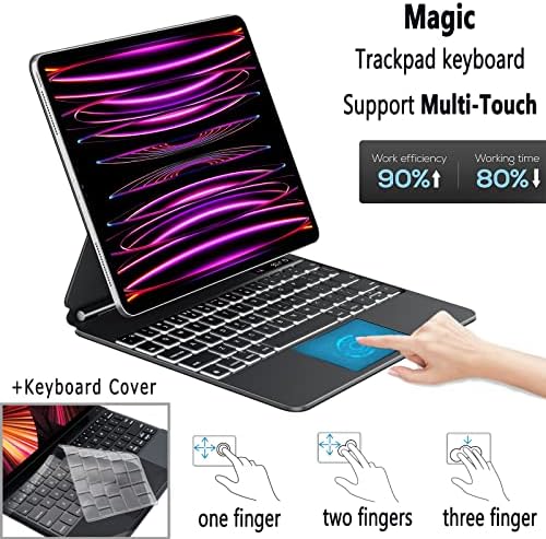 Eampang Magic Trackpad Caixa de teclado para iPad Air 4ª 5ª geração Pro 11 polegadas 1º 2EN 3ª 4ª geração, Caso magnético fino e claro