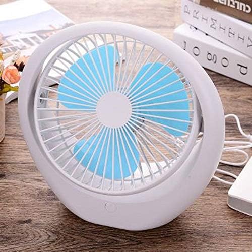 YZQ USB Mini Desktop Silent Small Fan Desktop Office Office Charging Dormitório Cabeça da casa portátil de 180 graus ventilador