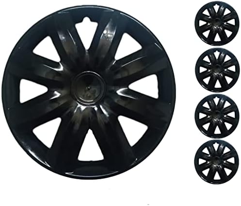 Conjunto de Copri de tampa de 4 rodas de 4 polegadas preto cuba preta encaixa Toyota Yaris Prius