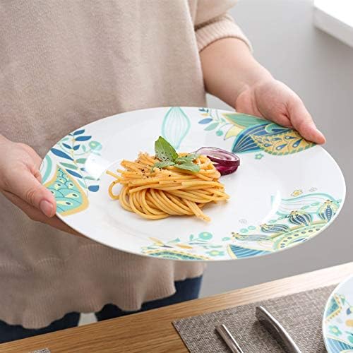 Sxnbh de 32 peças de porcelana Dinner de utensílios de mesa com prato de jantar, prato de sobremesa, tigela de cereal, serviço