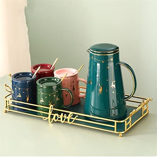 N/A Cerâmica com tampa da sala de estar em casa nórdica xícara de água conjunta de xícara de chá fria de chá de chá de alta temperatura
