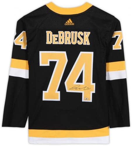 Jake Debrusk Boston Bruins autografou Black Alternate Adidas Authentic Jersey - Jerseys autografadas da NHL
