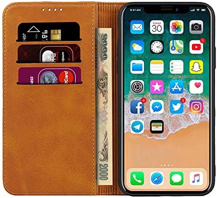 Sunyoo para iPhone 11 Pro Max Case, Pattern de couro de couro com capa de capa de carteira magnética de couro de couro com ranhuras