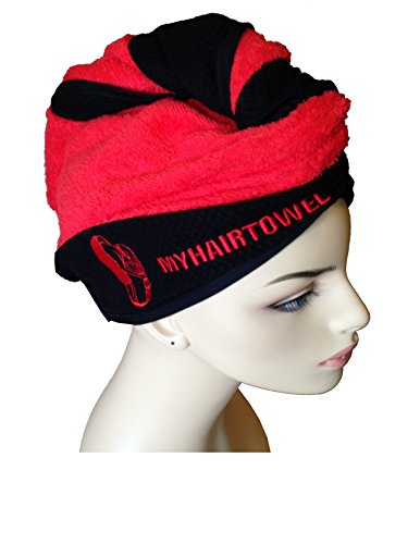 Toalha de cabelo Twist Turban, novo design de 2018, Super Absorvent, algodão, anti -fradio