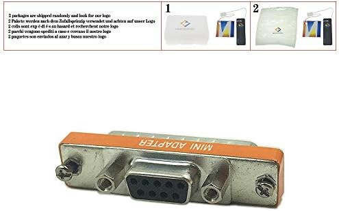 Db9 fêmea para DB25 Mini portão serial Adaptador de gênero Cableador de gênero para alterar suas conexões DB9 e DB25