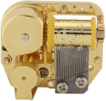 FDIT1 Gold Plating Box Movimento Diy Music Box Acessórios com parafuso + tecla