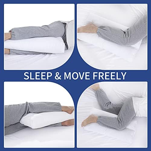 Hombys Knee Pillow para que dormentes laterais, alternativa entre o travesseiro da perna para dormir, sob o travesseiro do joelho