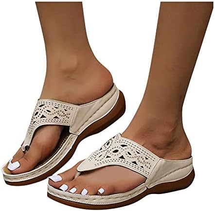 Sandálias ortopédicas para mulheres arco de suporte deslize em sandálias de verão anti-plataforma sapatos de caminhada shoes