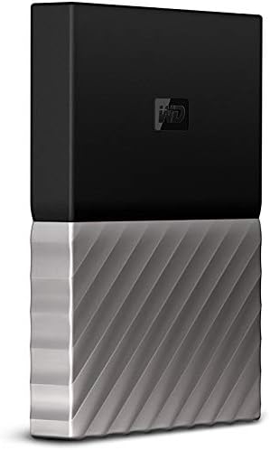 WD 3TB preto -cinza meu passaporte Ultra Portable Externo disco rígido - USB 3.0 - WDBFKT0030BGY -WESN