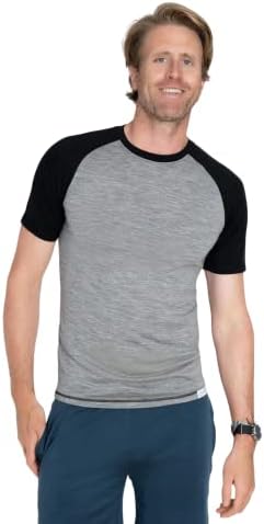 Camiseta de lã de lã para roupas de lã para lã - peso diário - Wicking Breathable Breathable Anti -odor
