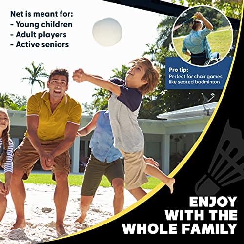 Boulder Badminton Pickleball Net - Altura ajustável Rede portátil para tênis júnior, vôlei e futebol infantil e jogos de