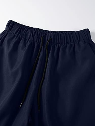 Roupas de duas peças NIBHZ para homens camisa listrada e shorts de cintura sem tee