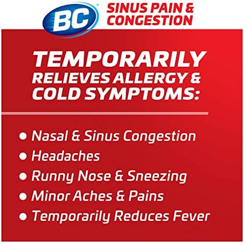 BC Powder Sinus Dor & Congestion Relief, Dissolve Packs, 12 contagem, 3 pacote