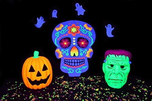 Blacklight Reactive Neon Confetti Brightescent Colors brilha com favores de festa leve UV, decorações, festas de