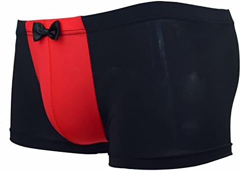 Sexy Boxer Briefs masculino Algodão de algodão de cintura