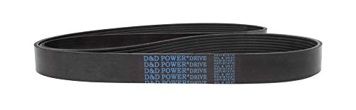 D&D PowerDrive 6PK1570 CINTO DE SUBSTITUIÇÃO DO INDUSTRIES CRP, Poly, 1 banda, 62,75 de comprimento, borracha