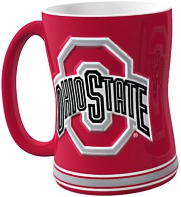 NCAA Ohio State Buckeyes esculpiu caneca de alívio, 14 onças