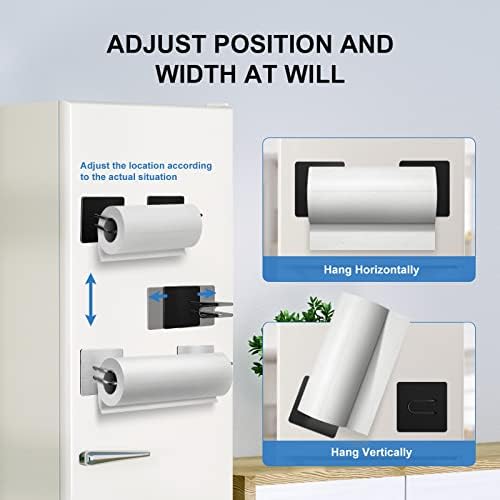 Refrigerador de suporte de papel de papel magnético forte Esinam, versão atualizada do imã RV Tootom de papel para geladeira para