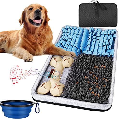 Zgxiaole Stuffle tapete para cães, tapete de alimentação interativa para o tédio, 17,3 × 23,6 Enriquecimento Pet Forrage