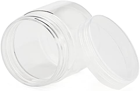 Muklei 70 PCs 2oz recipientes de contas de plástico transparente, recipientes redondos de contas com tampas, mini