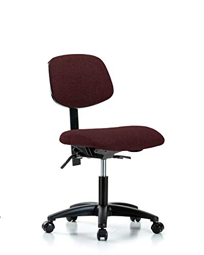 Labtech Seating Lt41468 Base de nylon da cadeira de altura da mesa de tecido, rodízios, preto