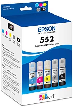 Epson claria et premium t552920 tinta de garrafa de alta capacidade - multi -pack & claria et premium t552020 de alta