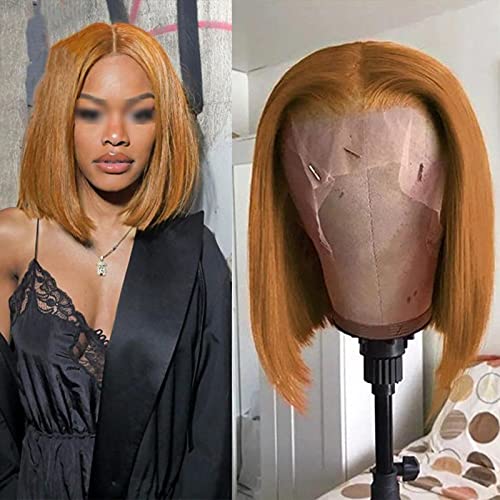 perucas femininas perucas de reposição de cabelo loiro peruca curta peruca de cabelo humano reto peruca frontal para festas diárias peruca de cosplay para moda