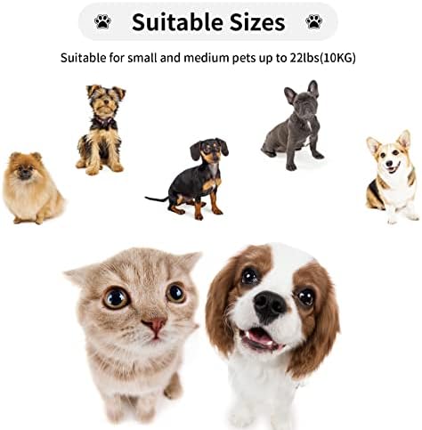 Coleira de cachorro retrátil para cães pequenos e médios de até 22 libras com fita de nylon forte de 9,8 pés, mãos livres,