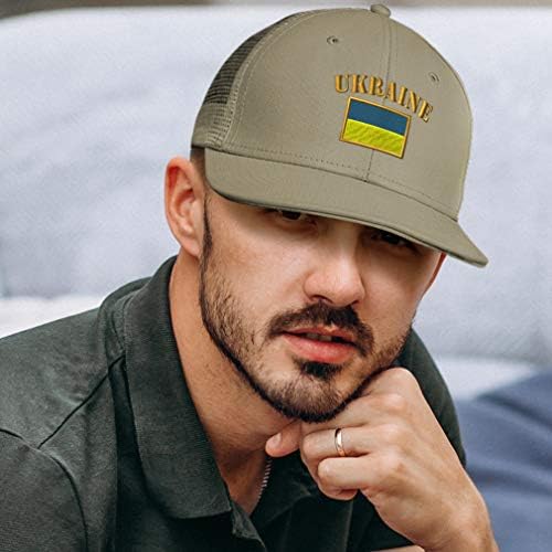 PRO PROS SPELO PROS Trucker Hat Baseball Cap Ukraine Flag Borderyer Dad for Men & Women Snapback
