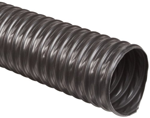 FLEXUX T-7SR Termoplástica Mangueira do duto de borracha, preto, 4 ID, 0,024 WALL, 25 'Comprimento