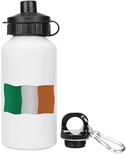 Azeeda 400ml 'agitando a bandeira irlandesa' garrafa de água / bebida reutilizável