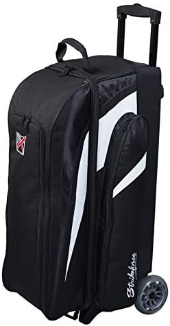 KR Strikeforce Cruiser Triple Roller Bowling Bag com espaço para acessórios - bolas - sapatos