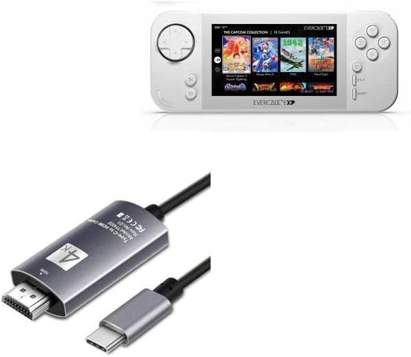 Cabo de ondas de caixa compatível com o Evercade Exp - SmartDisplay Cable - USB tipo C para HDMI, Cabo USB C/HDMI para