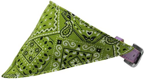 Mirage Pet Products Lime Green Western Bandana Pet Collar, lavanda, tamanho 20