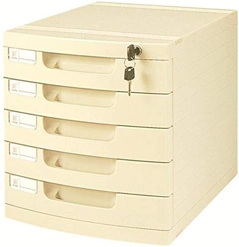 Axoin HZH Home Office File Arquivo Caixa de armazenamento Arquivo Armário de artigos de mesa de mesa com bloqueio A4 Classificação Caixa de classificação Caixa de armazenamento Rack Arquivo Arquivo de arquivo