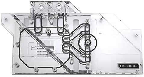 Alphacool Eisblock Aurora GPX-A GPU BLOCO DE GPU PARA AMD RADEON RX 5700 XT ASROCK TAICHI X8 8G OC, Plexi