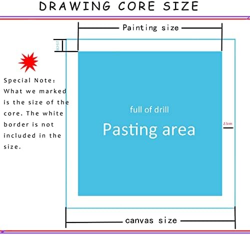 Kits de pintura de diamante para adultos, Fall Diamond Art Kids Iniciante Diy 5D Paint by Numbers, Diama completa de Diamond Diamond Gems de Crystal Supplies Fotos para presentes de decoração de parede em casa, 12x24in