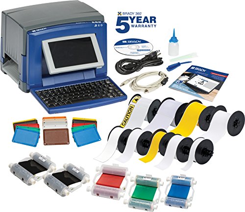 Brady S3100 Sign e etiqueta impressora com estação de trabalho SFID Software Suite Lean Visual Workplace Supply Kit-S3100W-LEAN-KIT