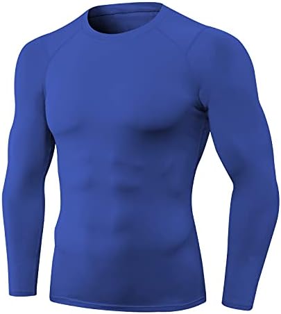 Camisa atlética masculina masculina de shengxiny tampos de fitness de seca rápida executando camiseta de camiseta apertada camisa