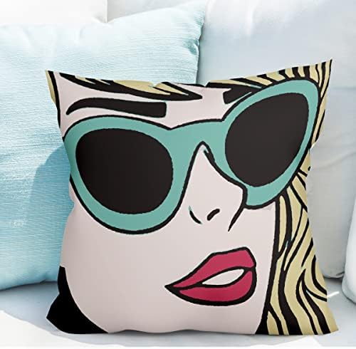 Capas de pillow Swiftie, capa de travesseiro de 18x18, tampas de travesseiro, álbum de amante da cantora de fãs de cantor Cool Women Women Decorativo Casas de almofada