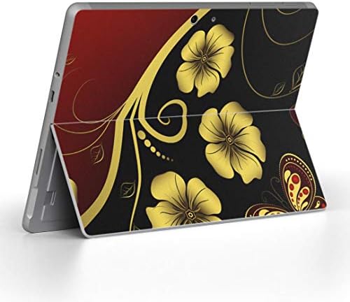 capa de decalque de igsticker para o Microsoft Surface Go/Go 2 Ultra Thin Protective Body Skins 002755 Fluste Butterfly Red