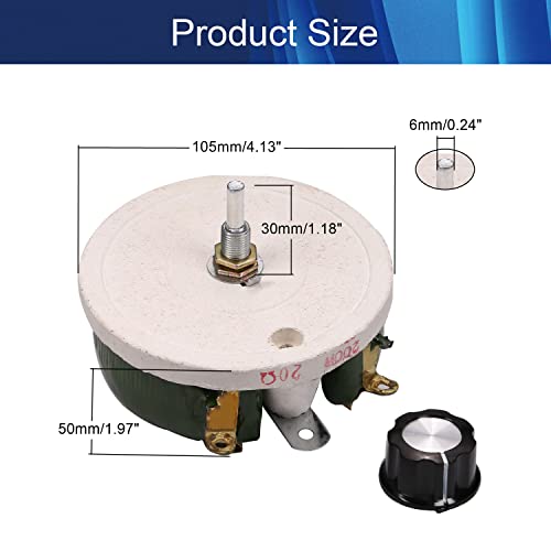 Potenciômetro de fios de fios de cerâmica de 20r 20r ohm