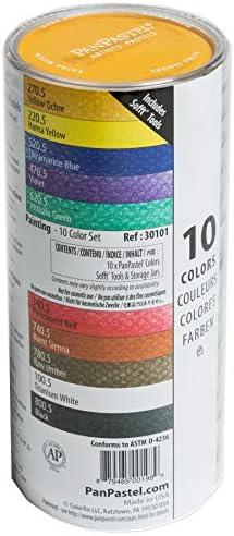 PanPastel 30101 Ultra Soft Artist Pastel 10 Color Painting Conjunto de ferramentas Sofft