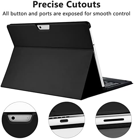 Toque na caixa do teclado para o Microsoft Surface Pro 8 2021, caixa do teclado para comprimido de superfície Pro 8 13 polegadas, Touch de toque sem fio Touch-Moldan-ângulo Slim Tampa protetora leve para Surface Pro 8