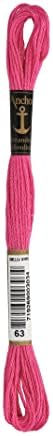 Anchor Six Flind Borderyer Floss 8,75 jardas-magenta escuro 12 por caixa