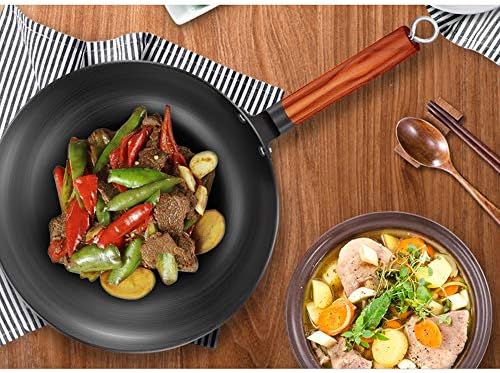 GYDCG IRIR WOK Tradicional Handmade Iron wok antiaderente pan de indução e panelas de cozinha a gás